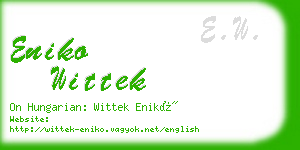 eniko wittek business card